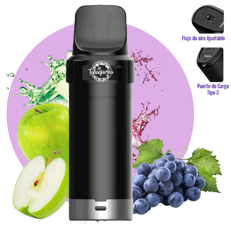UNIVERSAL - Cartucho Recarga Nexpod 5000Puff Manzana-Uva