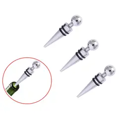 GENERICO - Tapa Vino Tapon Corcho Espumante Champaña Botella Set X 3