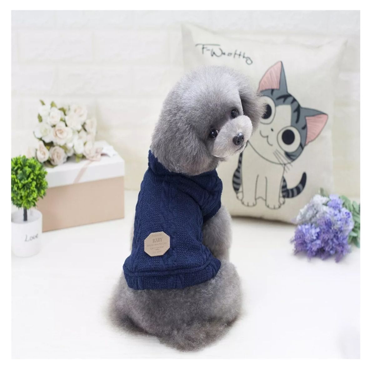 GENERICO - Ropa De Chiporro Polerón Sweater Gorro Perros Gatos Mascotas