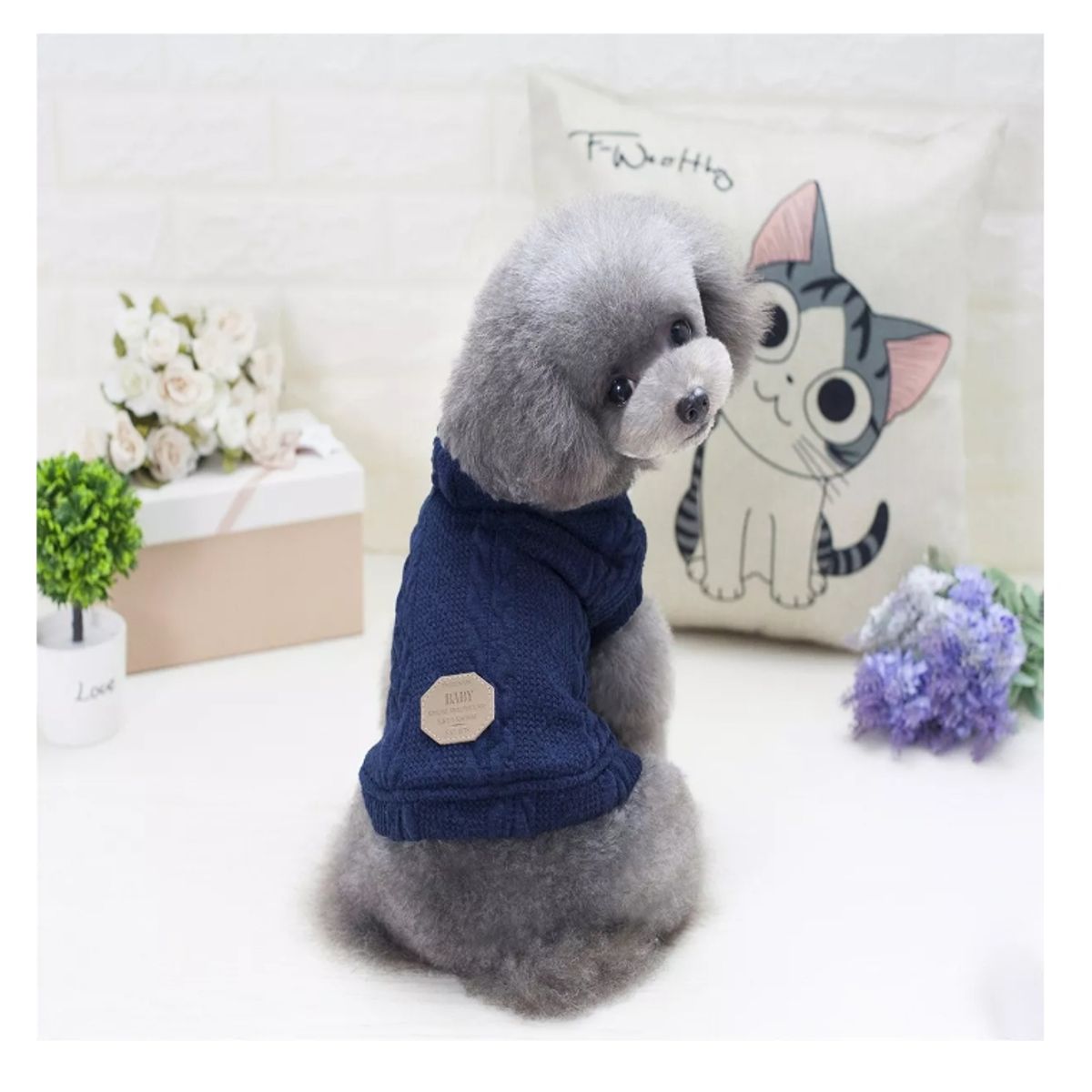 GENERICO - Ropa De Chiporro Polerón Sweater Gorro Perros Gatos Mascotas