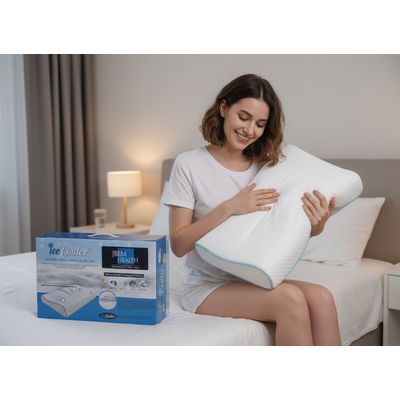 Imagen 2 del producto Almohada Cervical Ergonómica Memory Foam Gel 60cmx35cm Mayor Comodidad