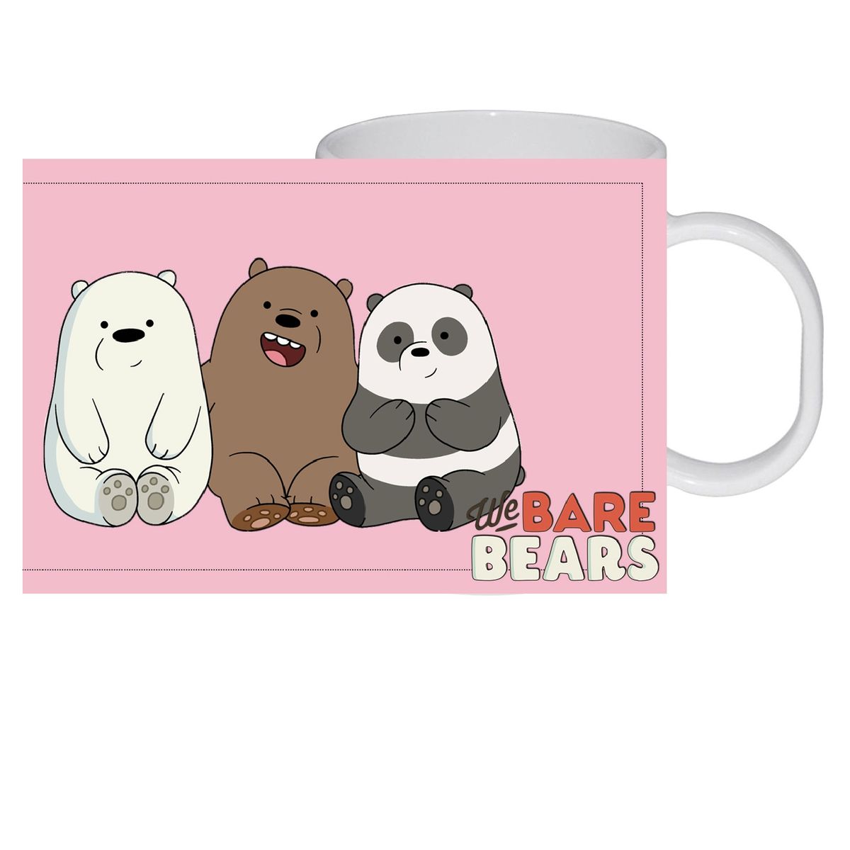 ORCA - Tazón Mug Osos Escandalosos Bare Bears 300 Ml Natural