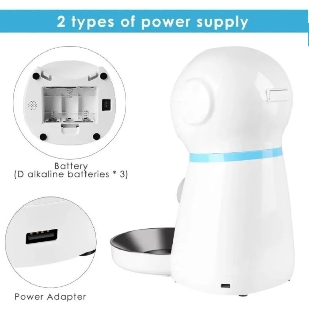 GENERICO - Robot Alimentador Automático Para Mascotas Dispensador