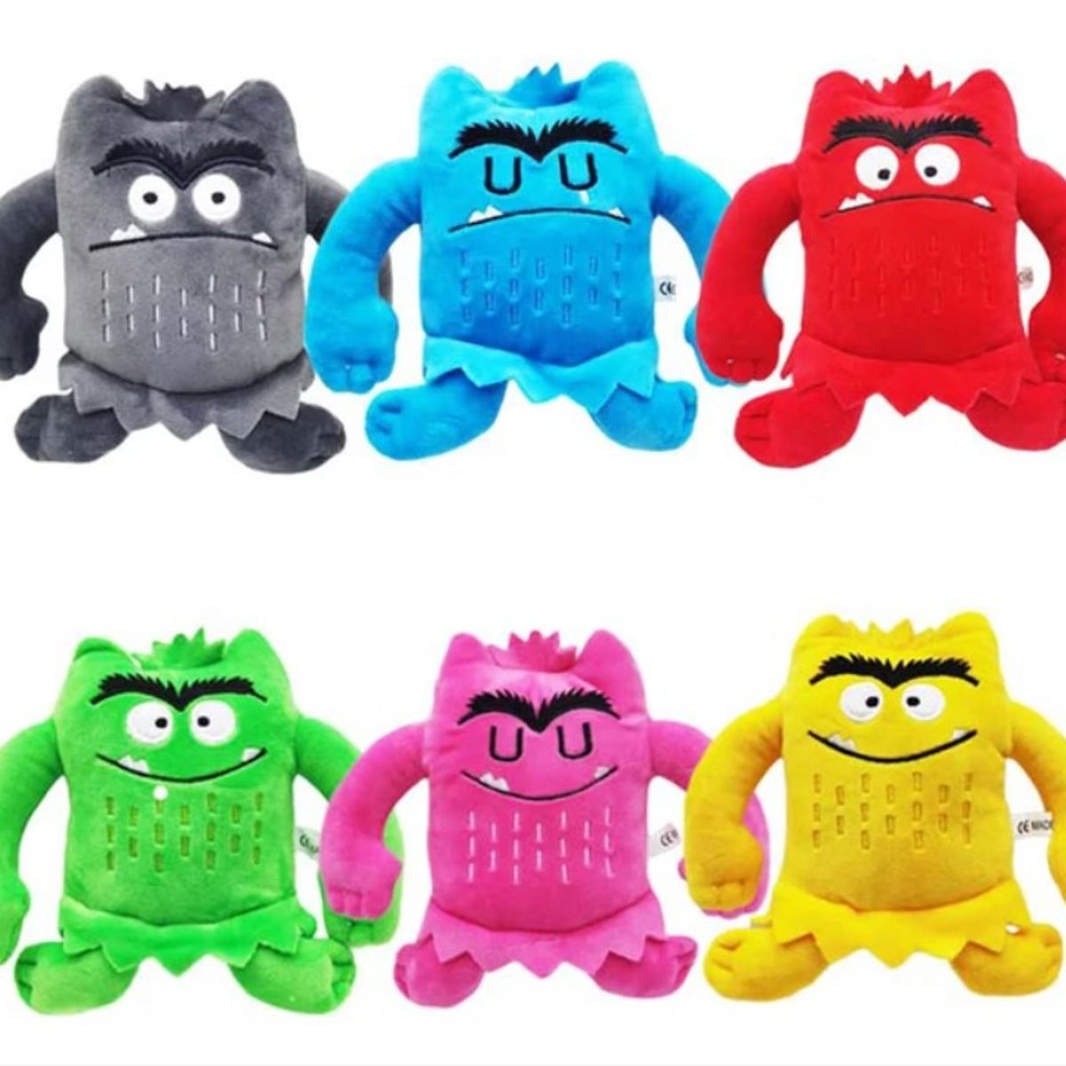 GENERICO - Monstruo de Colores set 6 diferentes Peluches