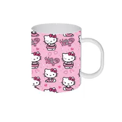 ORCA - Tazón Mug HELLO KITTY MOSAICO VINTAGE ANIME   Natural