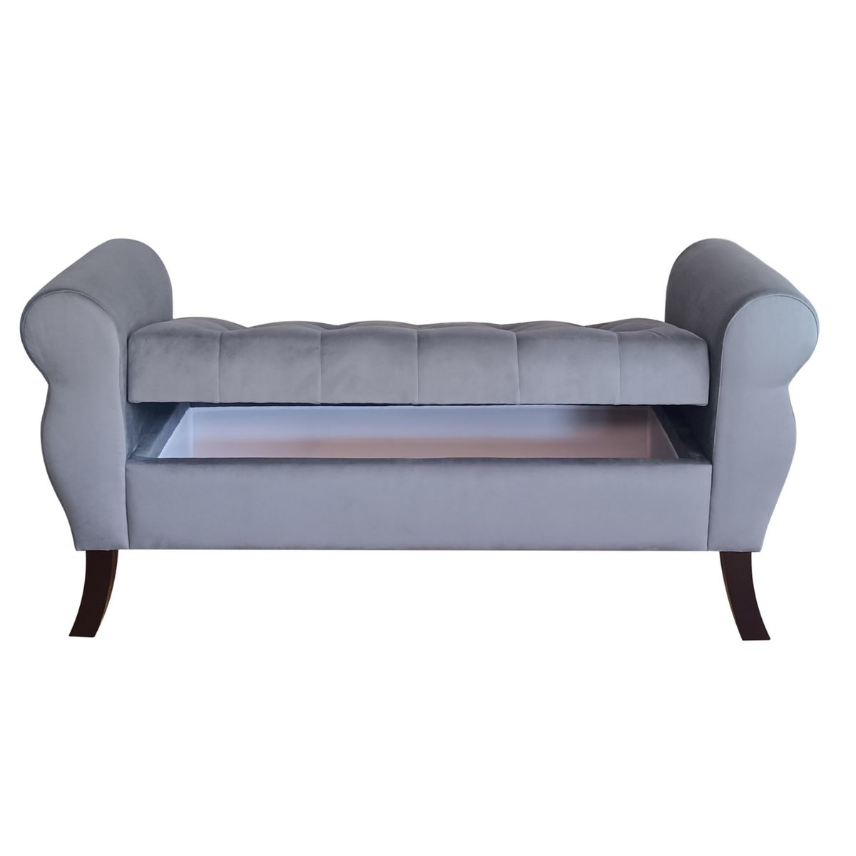 GENERICO - Banqueta Baúl Diva Color Gris