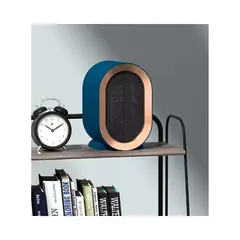 GENERICO - Mini calefactor eléctrico de mesa JX1201 con ventilador 1200w color