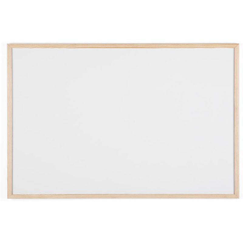 GENERICO - Pizarra Acrílica Blanca 40x60 Cm Con Marco De Madera Pared