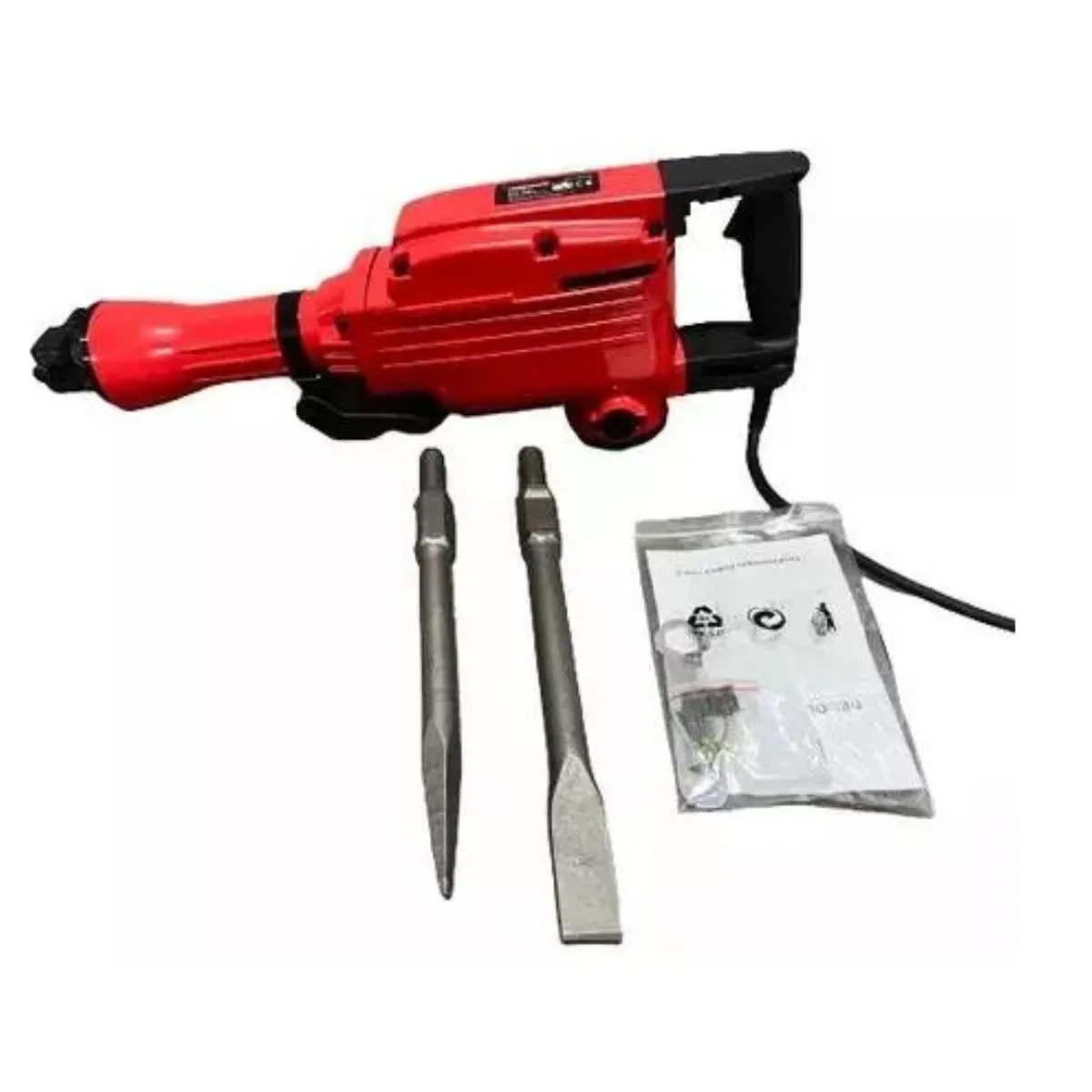 GENERICO - Martillo Cango Demoledor 1750w Lic Japones + 2 Puntas Cincelador