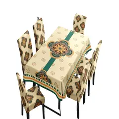 GENERICO - JUEGO DE MANTEL MÁS 6 FUNDAS DE SILLAS