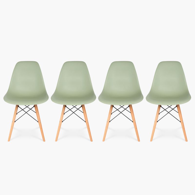 FORM DESIGN - Pack 4 Sillas Comedor Eames DSW Menta Form