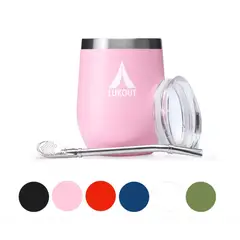 GENERICO - Mate Lukout 350 Ml + Bombilla Mate