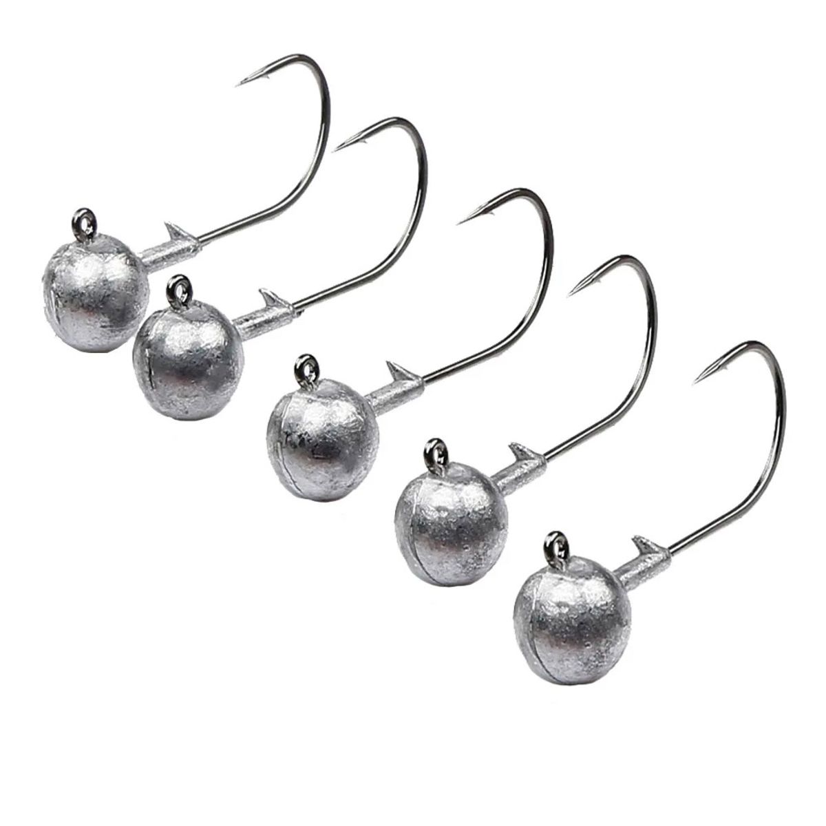 GENERICO - Anzuelos Cabeza Plomada 10g vinilos Pesca 5pcs