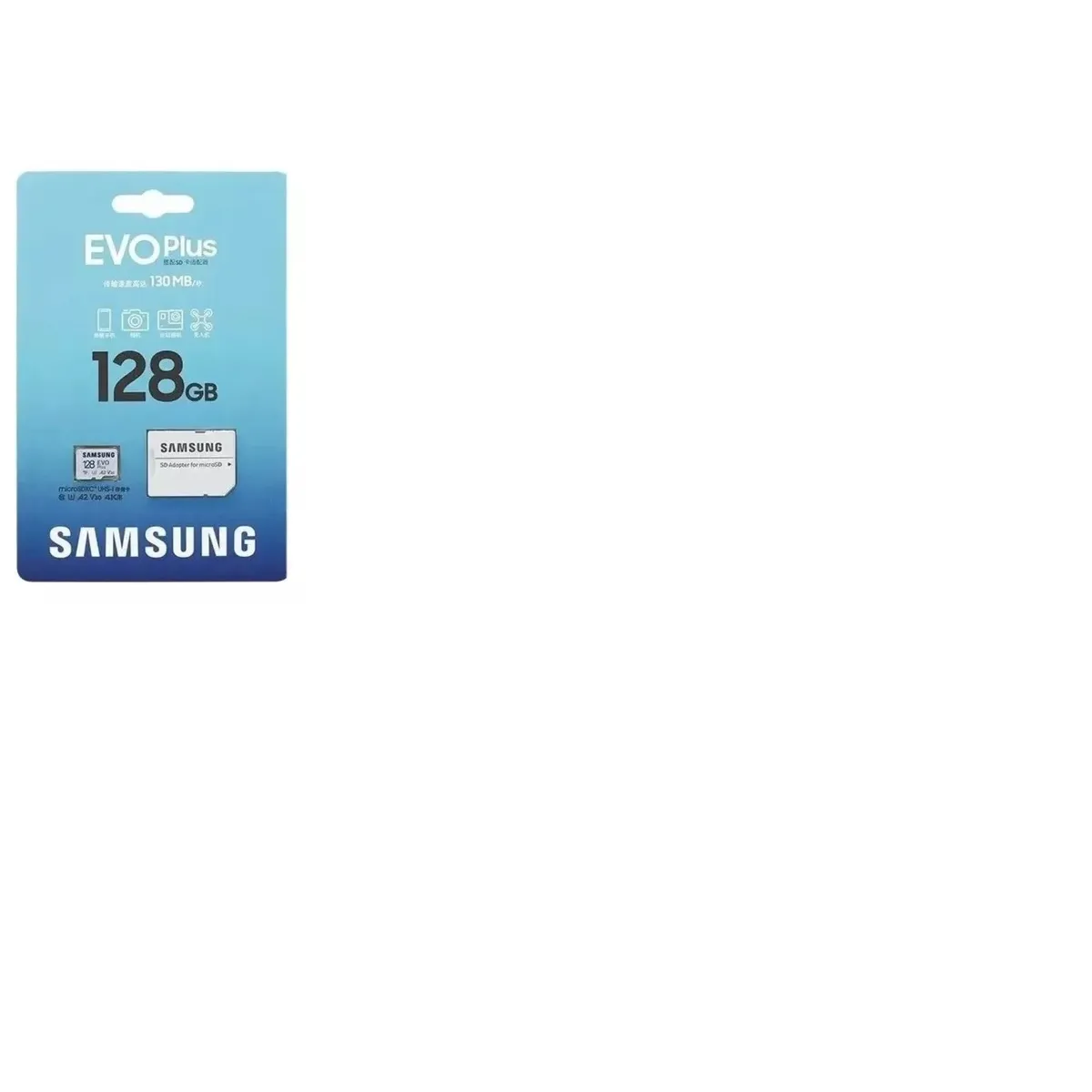 SAMSUNG - Tarjeta De Memoria Micro Sd Samsung Evo Plus 128gb 130mbs
