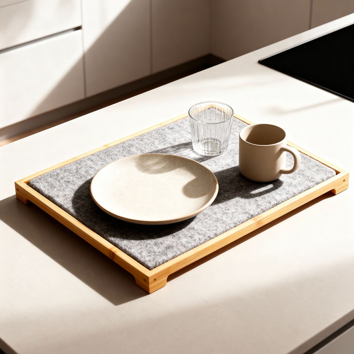 VENHOOUSE - Escurridor Secador Tapete Secado Rápido De Piedra Absorbente