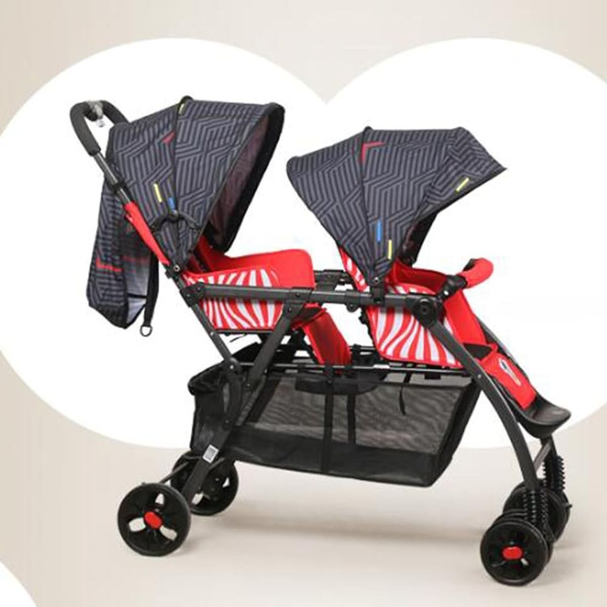 VOYAGE - Coche Duo Hermano Mayor y Menor Duplex Red