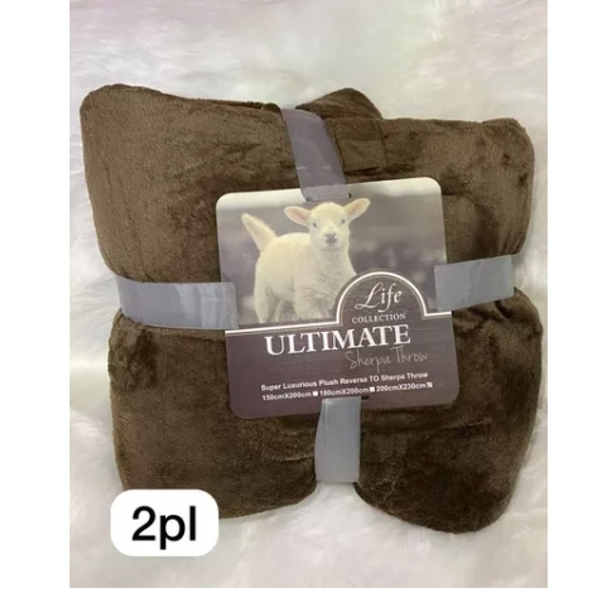 GENERICO - Frazada Polar Plush 2 Plazas Térmica Con Chiporro Premium