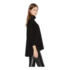 JACINTA TIENDA - Chaleco Manuela largo III negro