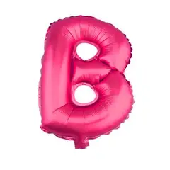 GENERICO - Globo Metálico Letras Color Fucsia 26 Pulgadas B