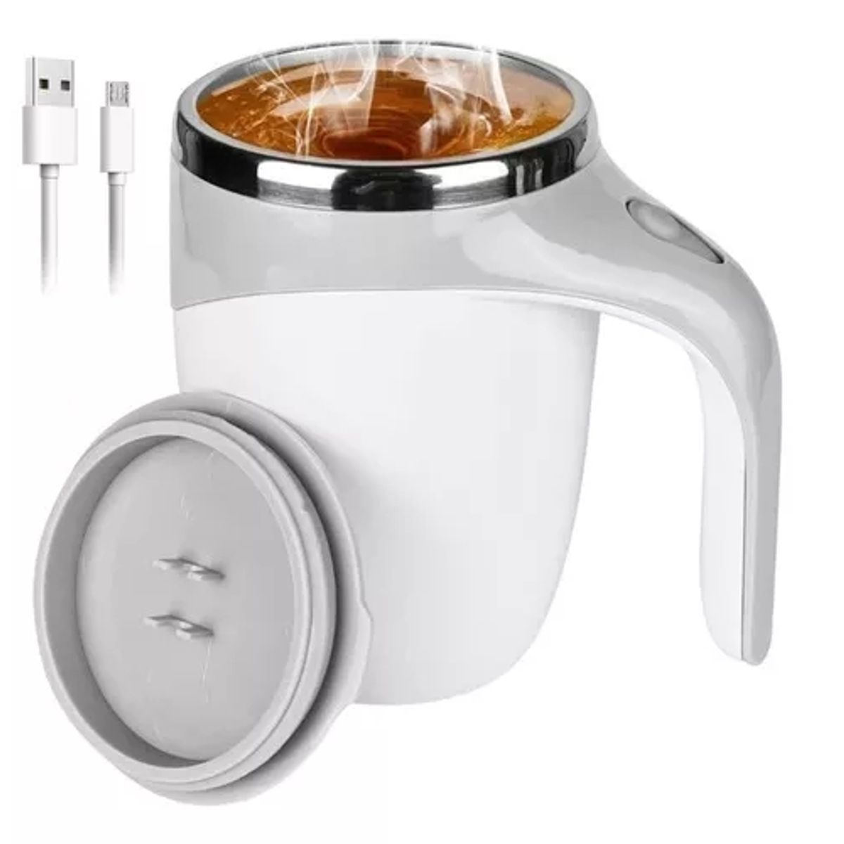 GENERICO - Taza De Café Con Agitación Automática De 380 Ml Para Chocola