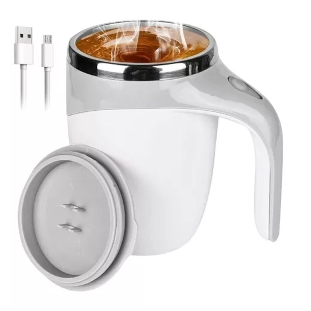 GENERICO - Taza De Café Con Agitación Automática De 380 Ml Para Chocola