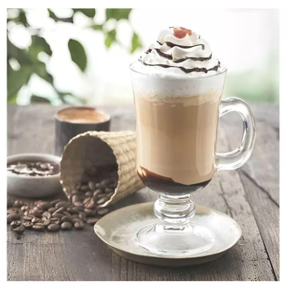 GENERICO - Set 6 Tazas De Vidrio Para Café Capuchinno 250ml