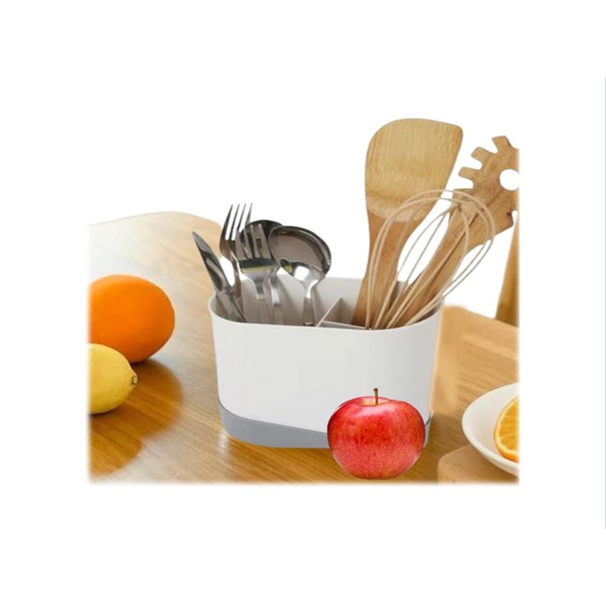 GENERICO - Escurridor Secador Cubierto Utensilios Organizador Servicio