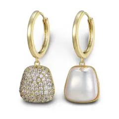 MATTEO - Aros Catalina baño oro 18k