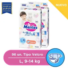 MERRIES - Pañales Velcro Super Jumbo L 48X2 PCS