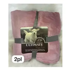 GENERICO - Frazada Polar Plush 2 Plazas Térmica Con Chiporro Premium