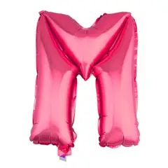 GENERICO - Globo Metálico Letras Color Fucsia 26 Pulgadas M