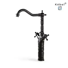 GENERICO - Llave Monoblock Vintage Alta Vanitorio Black Kébel FK