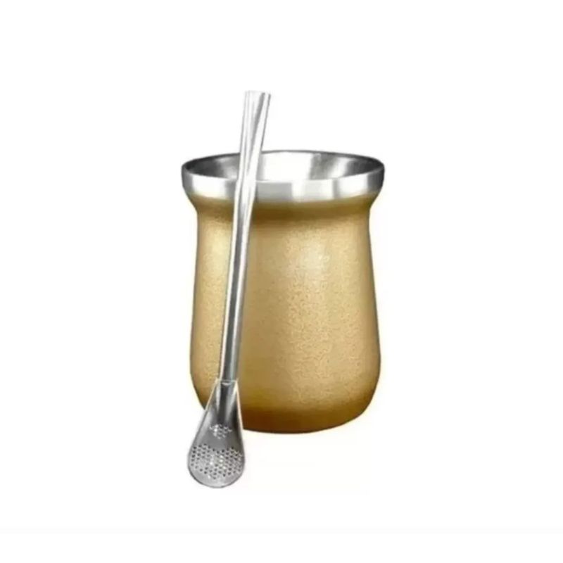 GENERICO - Mate 236ml Con Bombilla Anymate Premium Matero