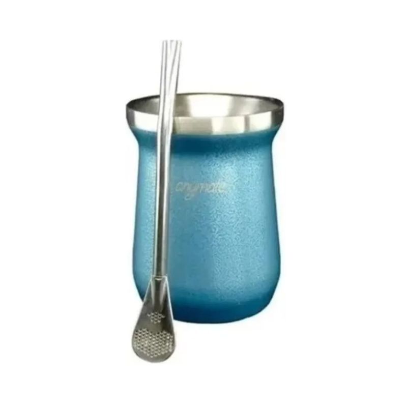 GENERICO - Mate 236ml Con Bombilla Anymate Premium Matero