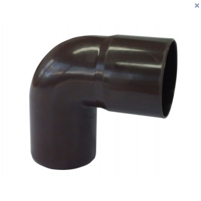 GENERICO - CODO CANALETA MACHO-HEMBRA MARRON 75MMX875G