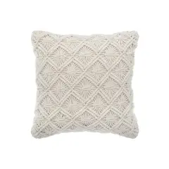 ATMOSPHERA - COJIN ETÉ 40X40 MACRAMÉ