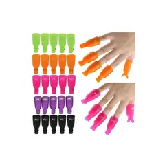 GENERICO - Pack 10 Pinza Manicure Quita Esmalte Permanente Uña Acrílica