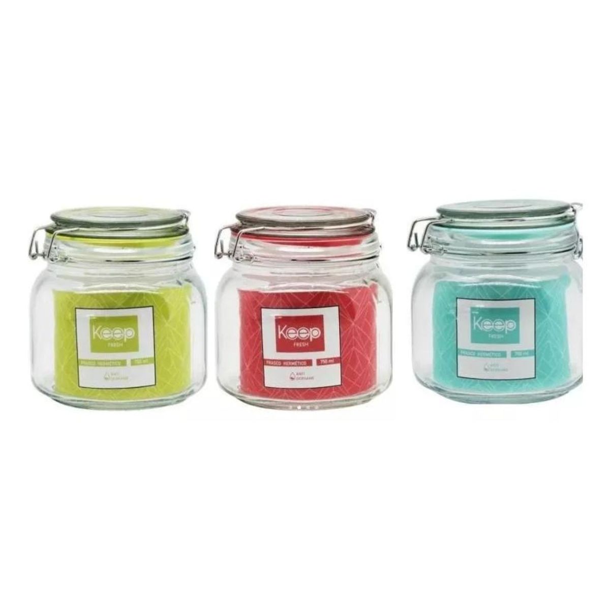 KEEP - Pack 3 Frascos Conserveros Hermeticos Keep 750 ML