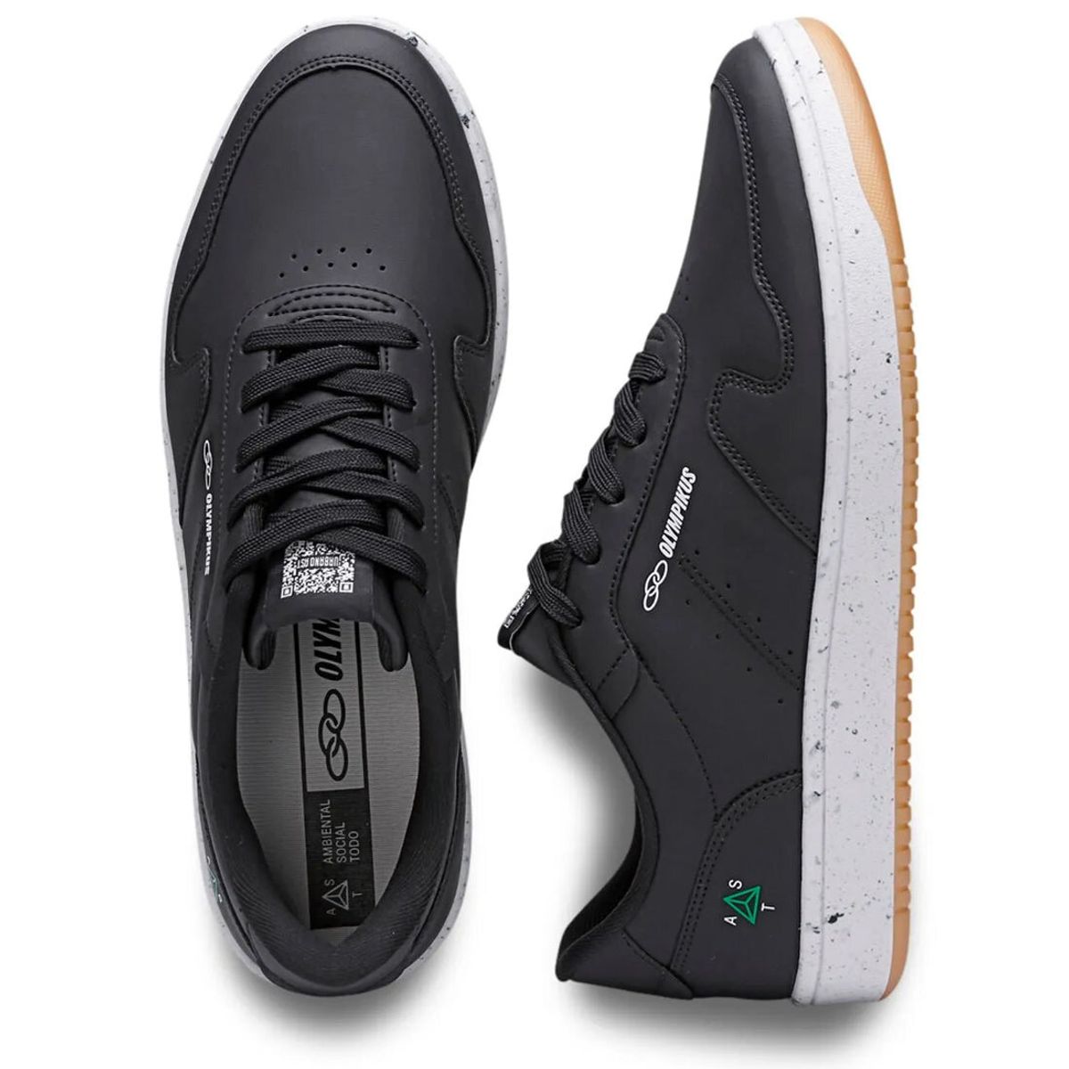 OLYMPIKUS - Zapatilla Hombre Urbano AST Negro/Blanco Olympikus
