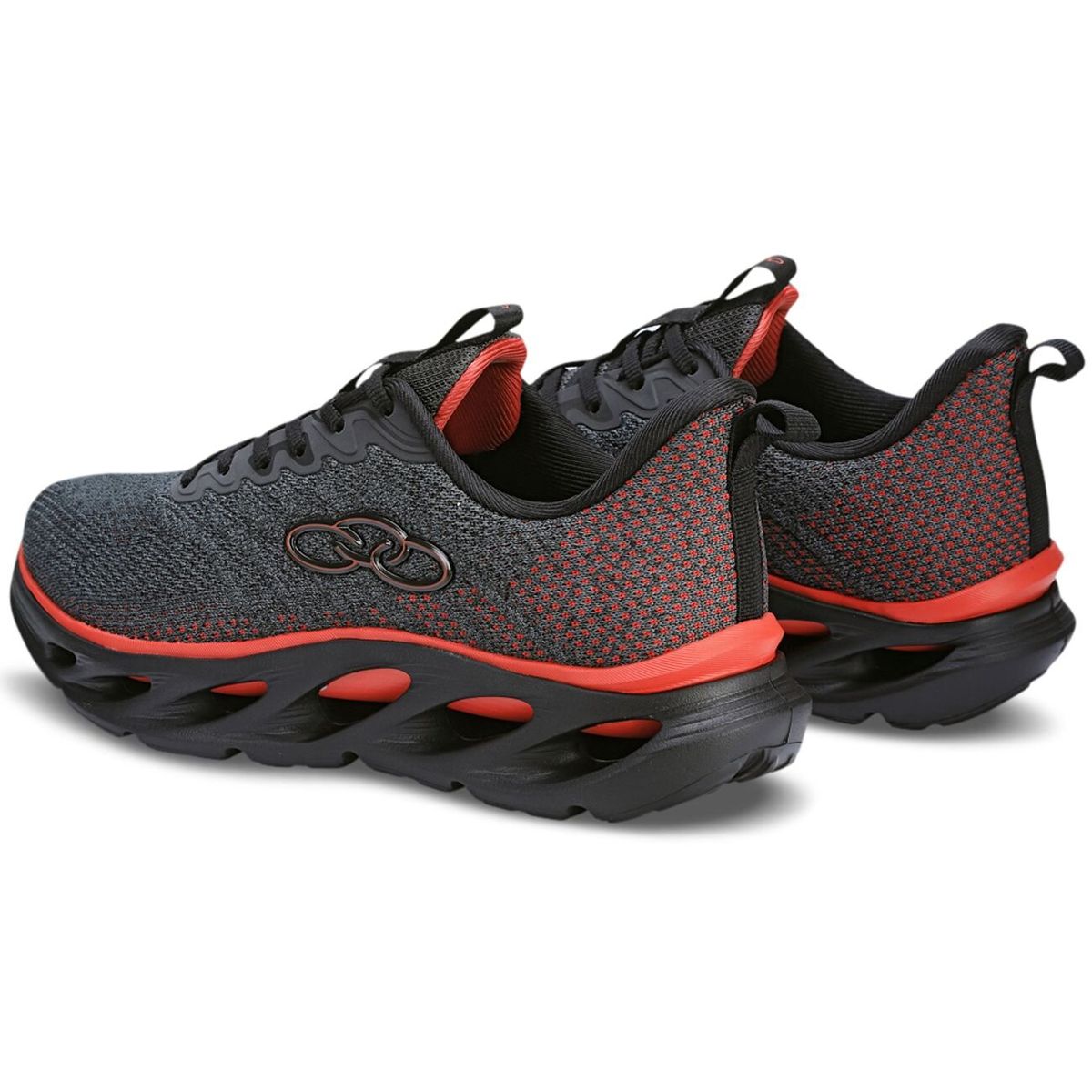 OLYMPIKUS - Zapatilla Hombre Diffuse 5 Gris/Rojo Olympikus