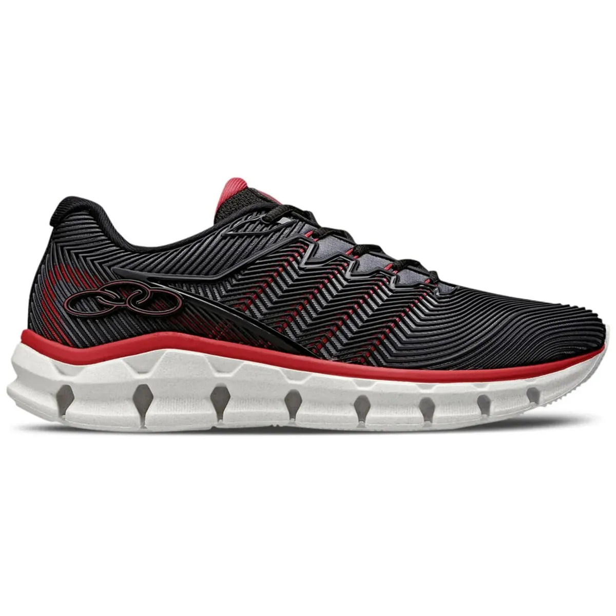 OLYMPIKUS - Zapatilla Hombre Taurus Negro/Rojo Olympikus