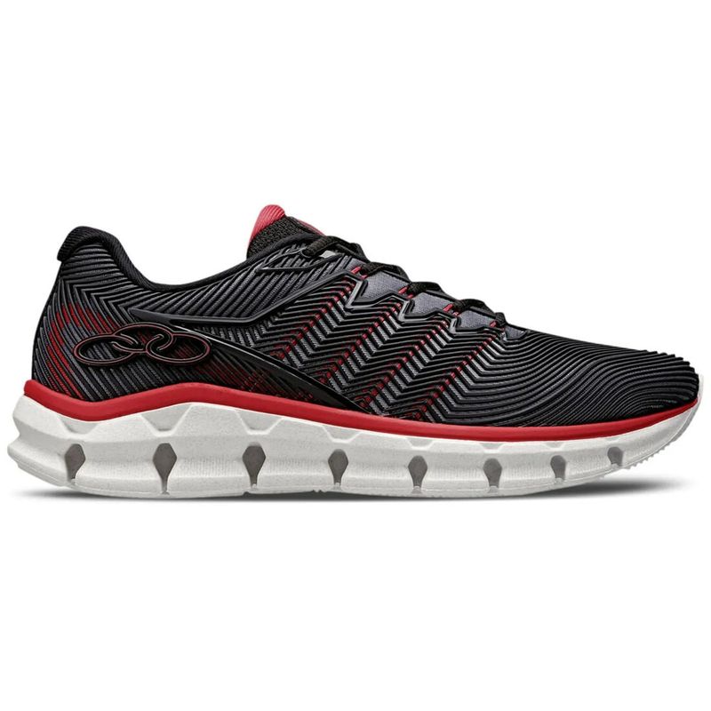 OLYMPIKUS - Zapatilla Hombre Taurus Negro/Rojo Olympikus