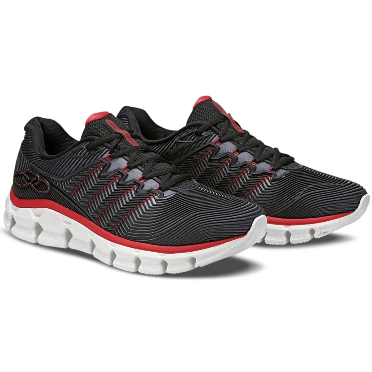 OLYMPIKUS - Zapatilla Hombre Taurus Negro/Rojo Olympikus