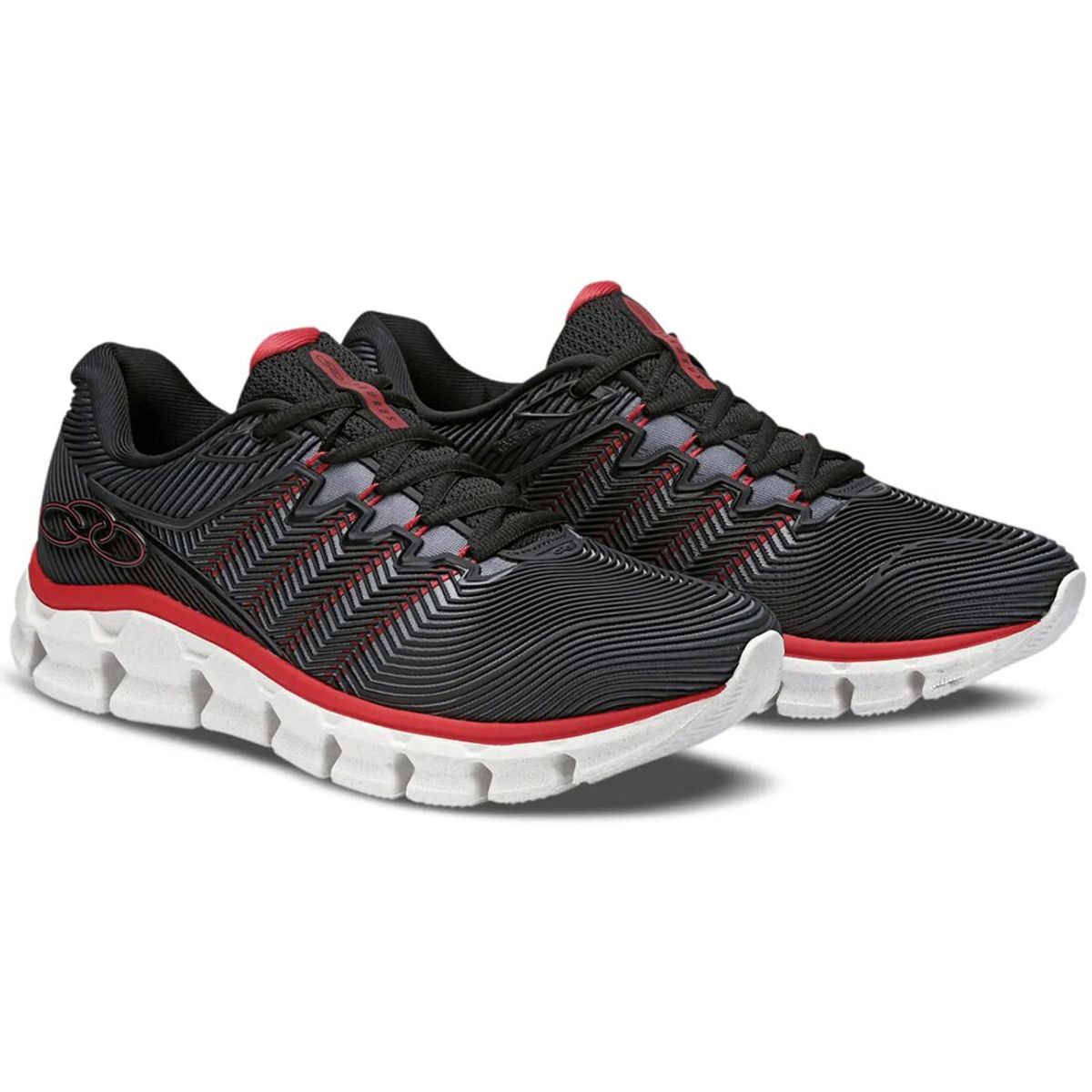 OLYMPIKUS - Zapatilla Hombre Taurus Negro/Rojo Olympikus