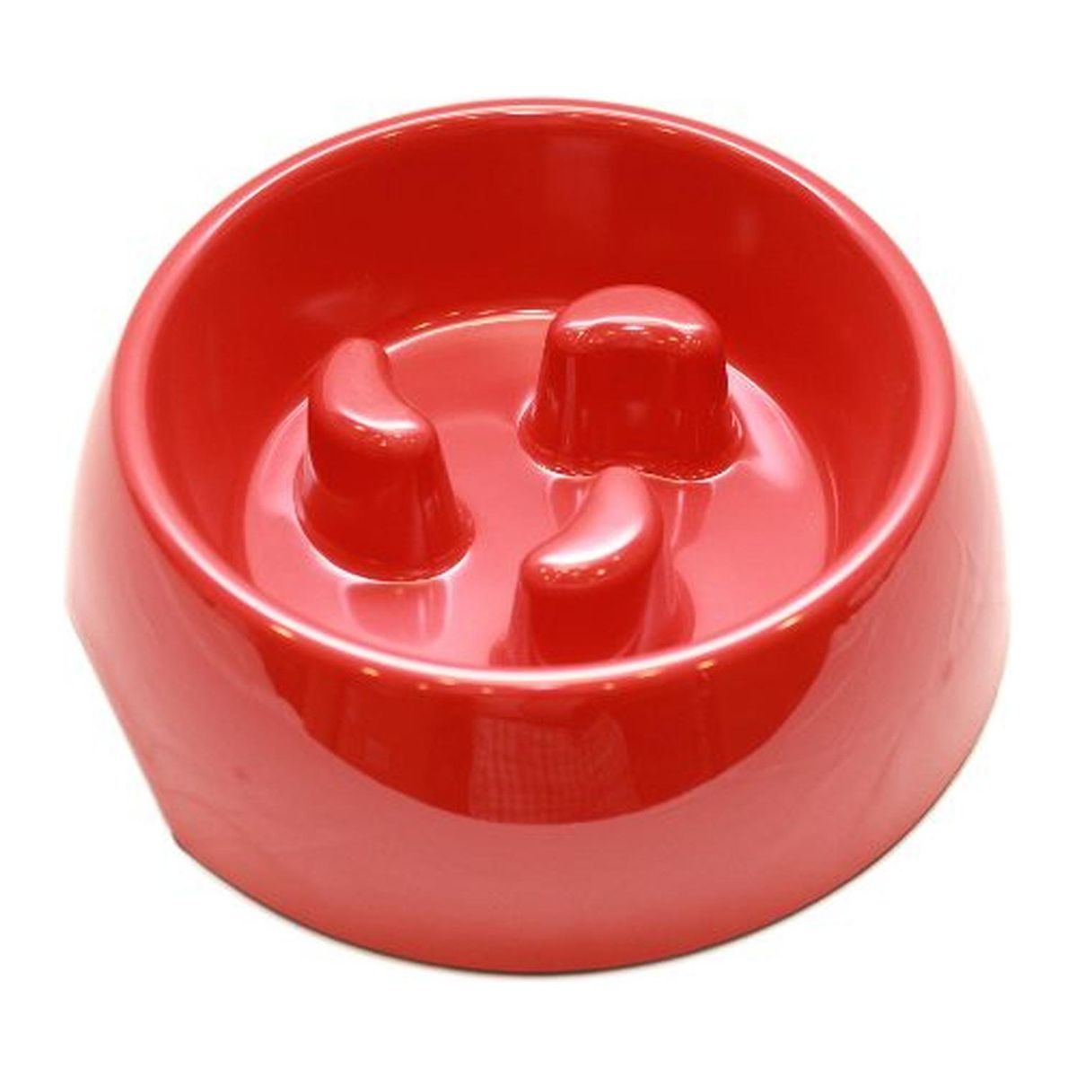 MASCAN - Plato Melamina Anti-ahogo Talla L Rojo Perro Mascan