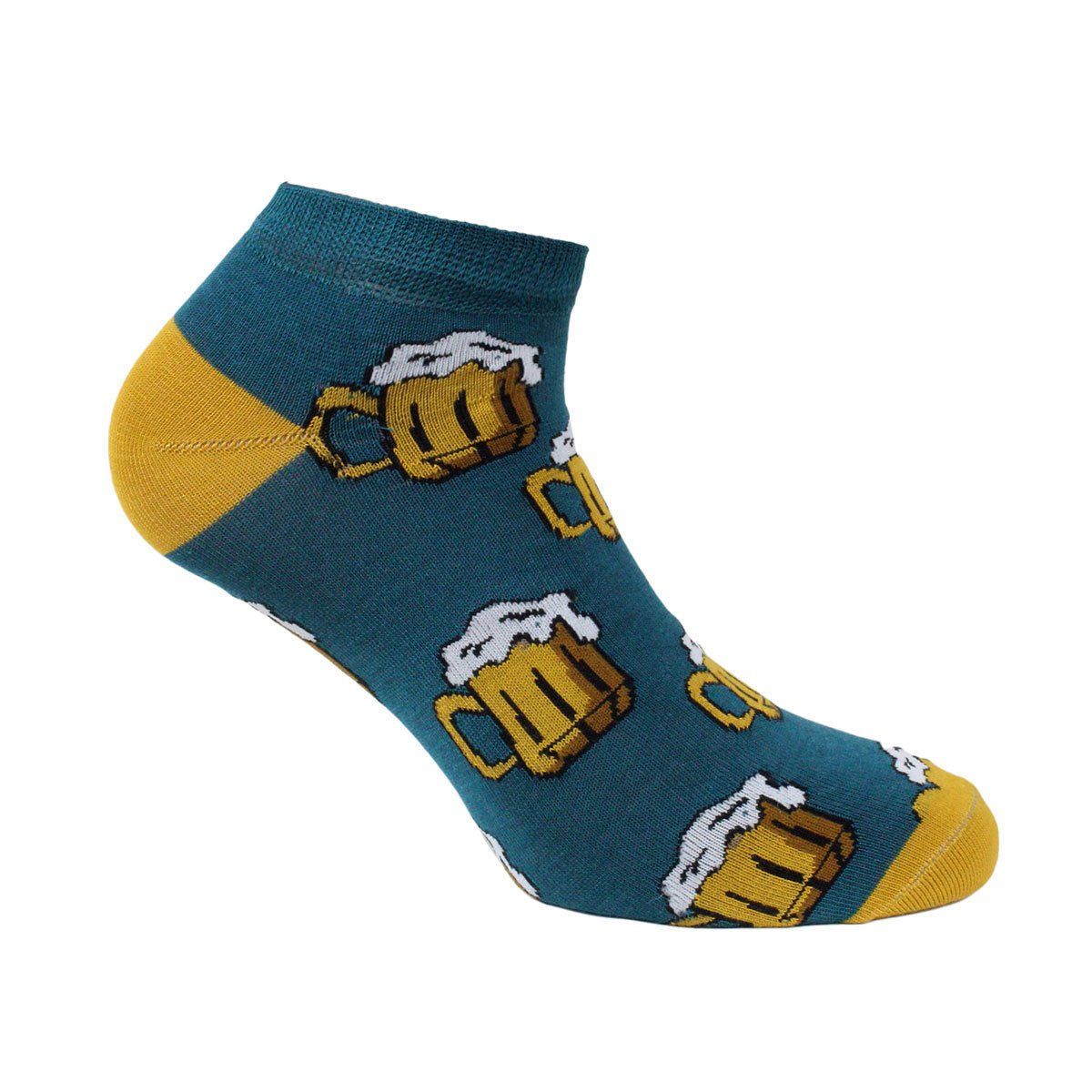 MONARCH - Calcetin Bamboo Diseño Cerveza Petroleo