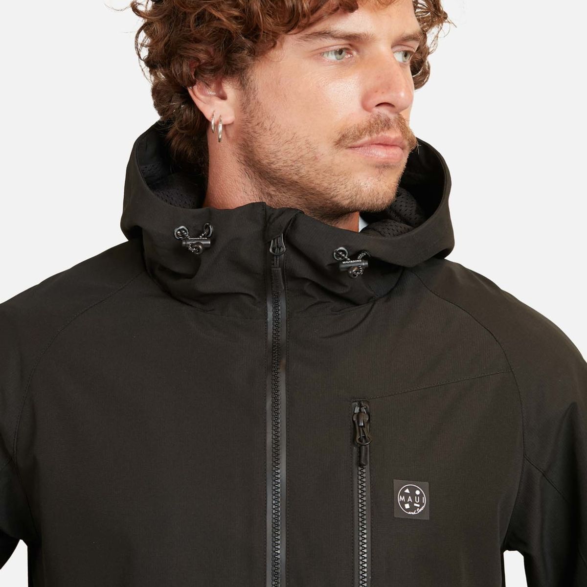 MAUI AND SONS - Casaca Maui Windbreaker Maika Negro Maui And Sons