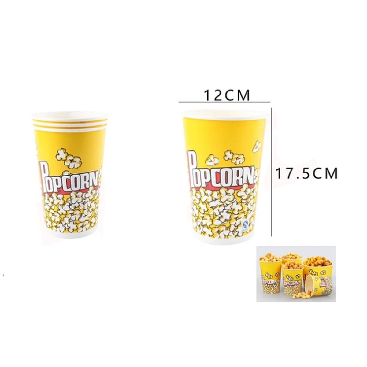 GENERICO - Cubo De Palomita De Maiz 1212Cm