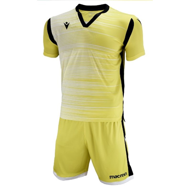 MACRON - Uniforme Fútbol Nápoles Hero Niño Amarillo-Blanco