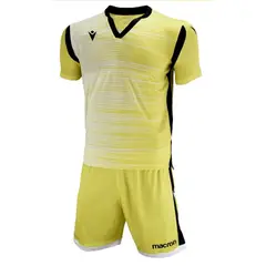 MACRON - Uniforme Fútbol Nápoles Hero Niño Amarillo-Blanco